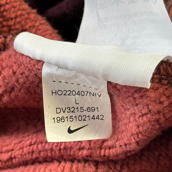 Nike DV3215-691 A.I.R. Cody Hudson Flyease Large Kids Maroon Sweatpants Jungle - Picture 9 of 10